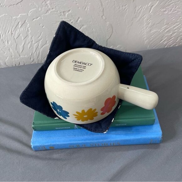 Soup Crock Bowl Cozy Floral And Palm Mitt - Picture 3 of 4